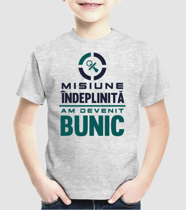 Misiune îndeplinită - am devenit bunic model gri pe tricou