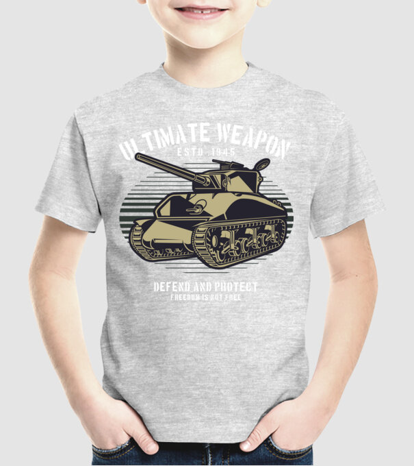 Tancuri model gri pe tricou