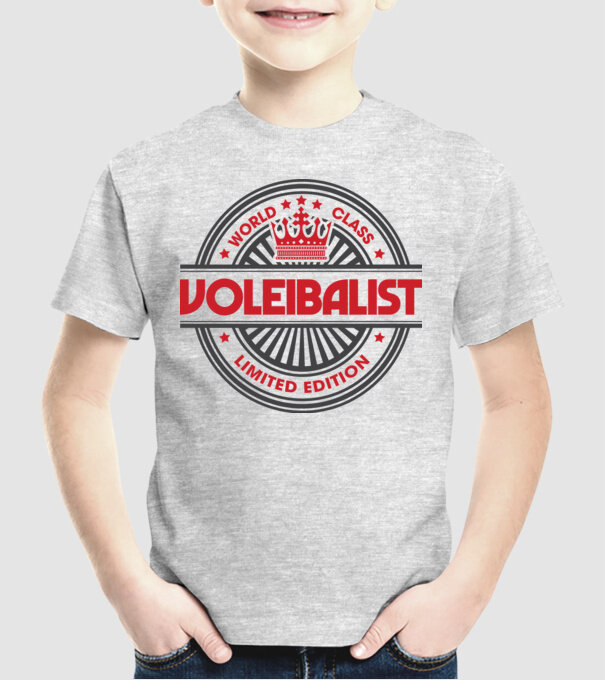 voleibalist model gri pe tricou