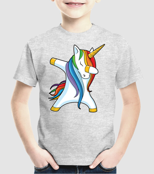 DAB Unicorn 2 model gri pe tricou