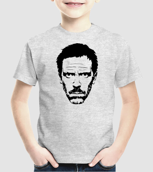 dr. house model gri pe tricou