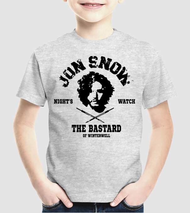 'Jon Snow Night''s Watch' model gri pe tricou