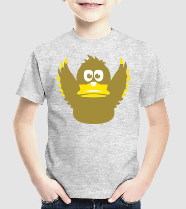 Rață model gri pe tricou