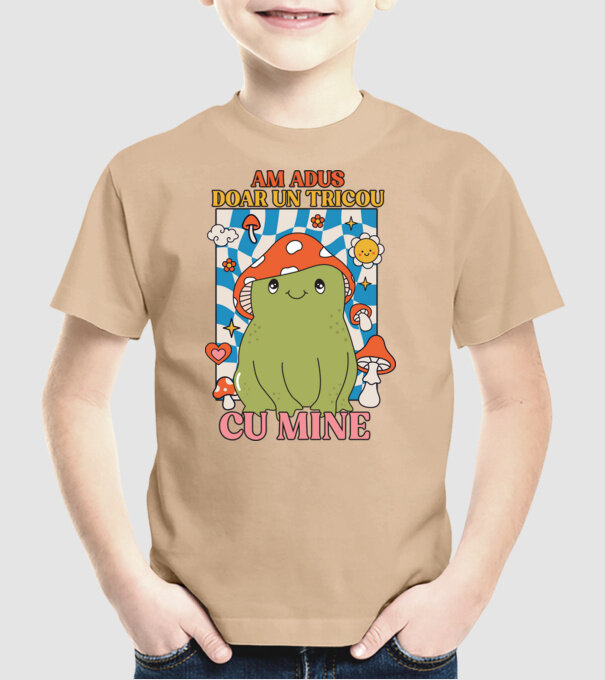 am adus doar un tricou cu mine! model nisipiu pe tricou