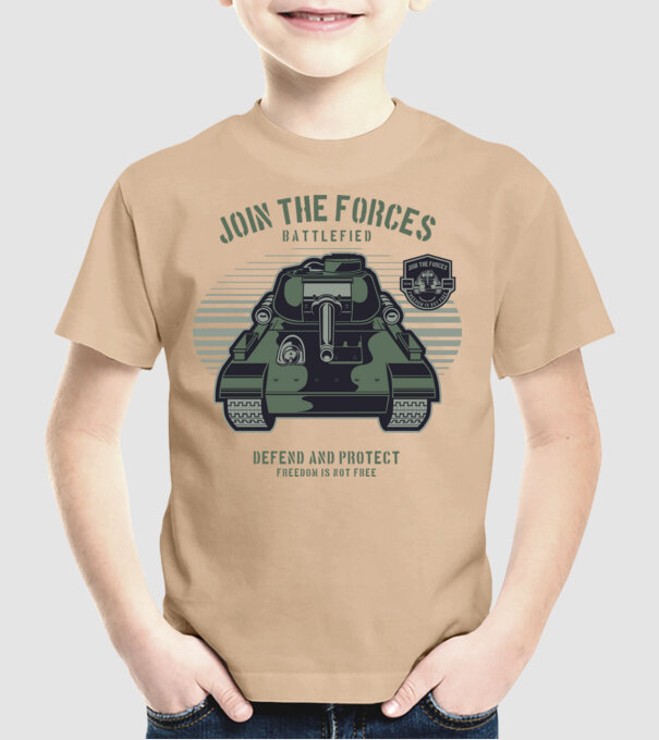 Tancuri model nisipiu pe tricou