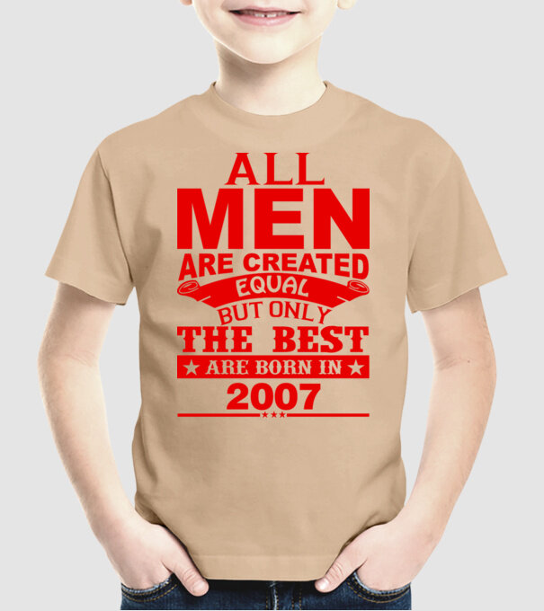 All men are created - 2007 model nisipiu pe tricou