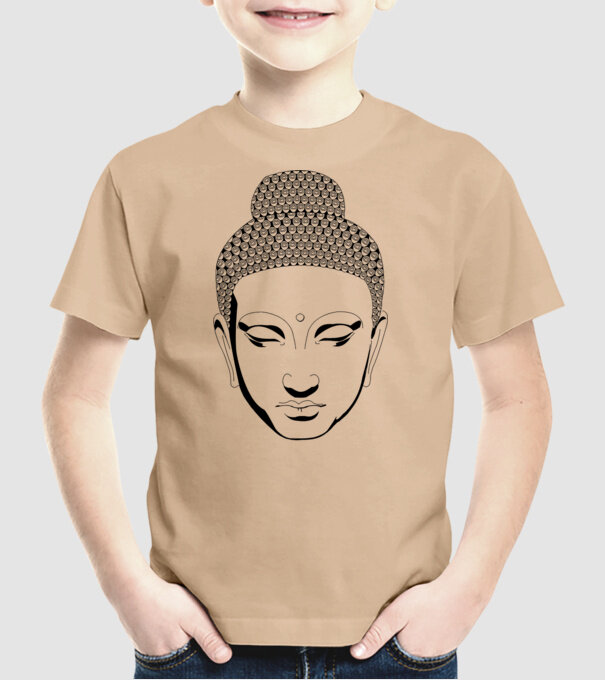 buddhas head model nisipiu pe tricou