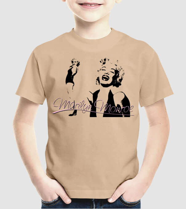 Marilyn Monroe model nisipiu pe tricou