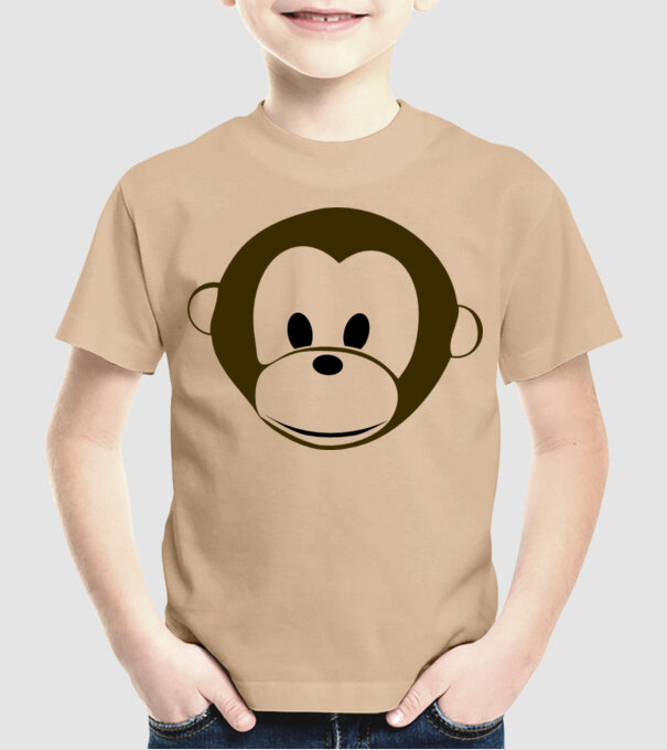 maimuță model nisipiu pe tricou