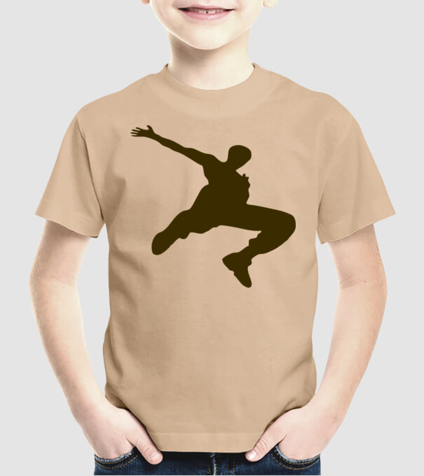 Logo Parkour model nisipiu pe tricou