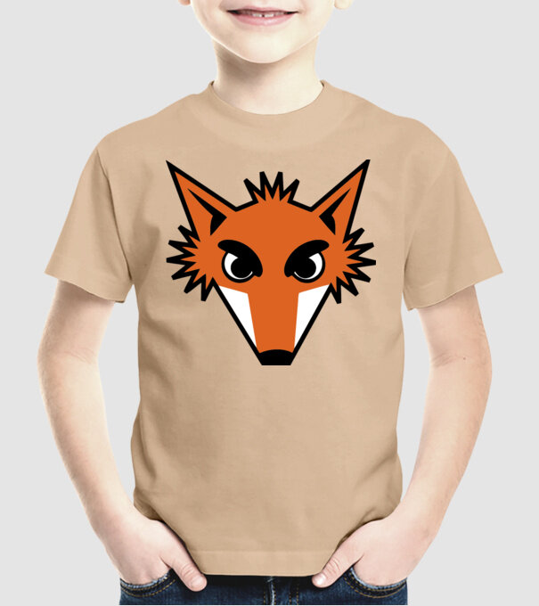 Vulpe model nisipiu pe tricou