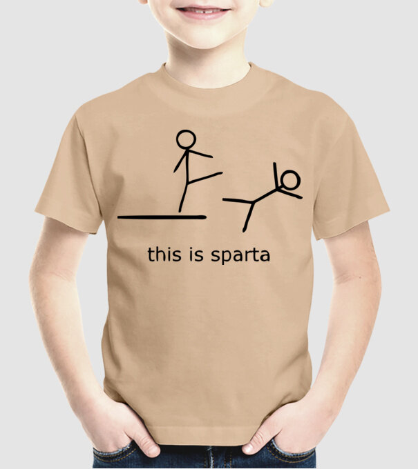 this is sparta model nisipiu pe tricou