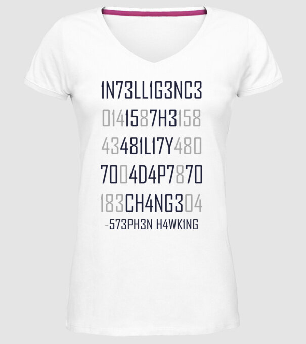 5Z3PH3N H4WK1NG model alb pe tricou
