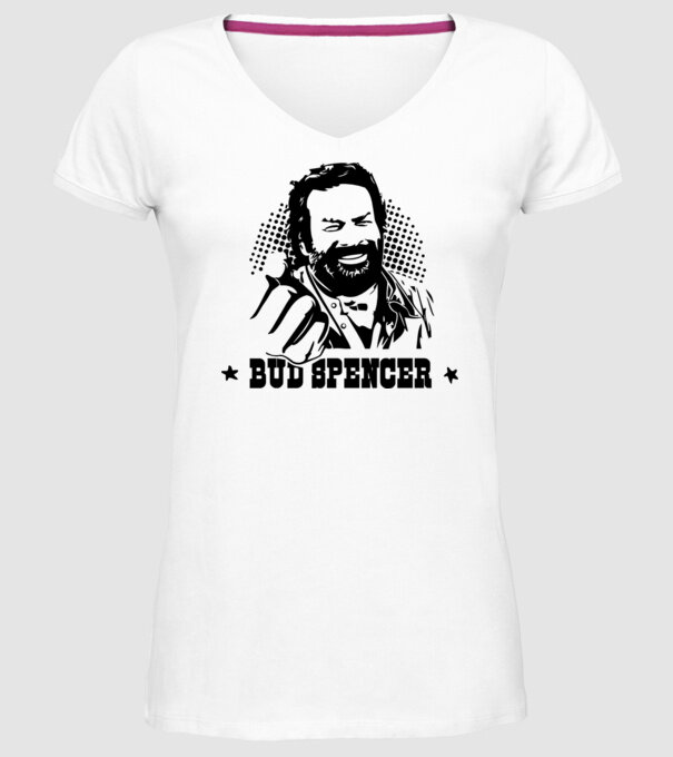 Bud Spencer model alb pe tricou