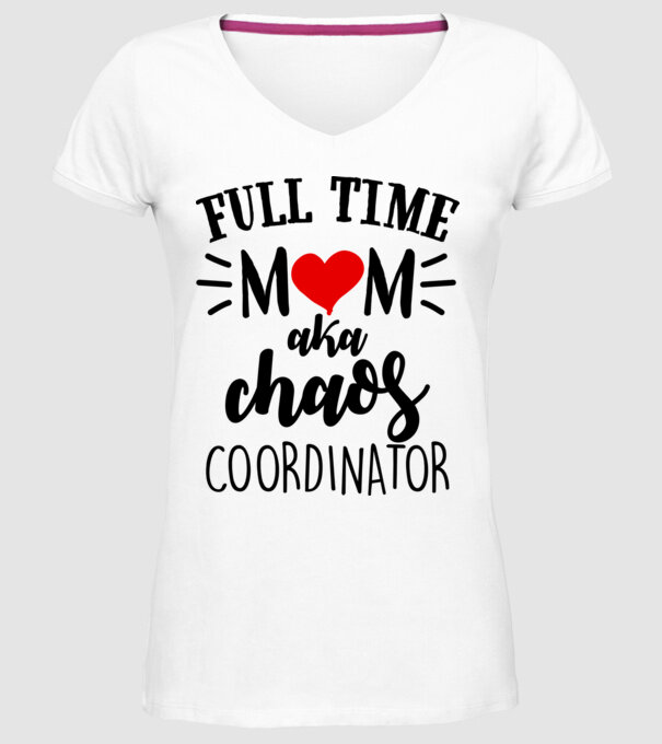 Chaos Coordinator model alb pe tricou