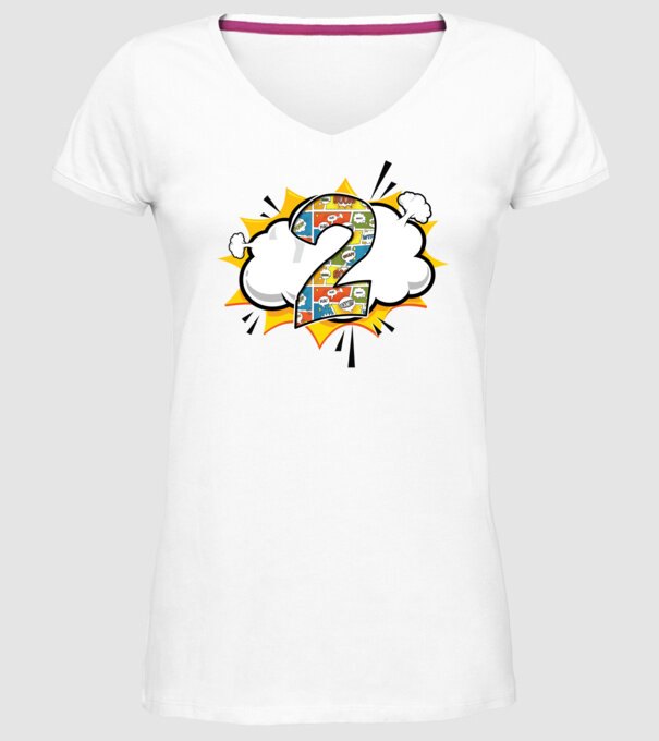 Birthday Comic Number 2 model alb pe tricou