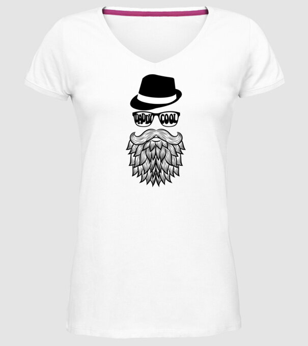 Daddy Cool model alb pe tricou