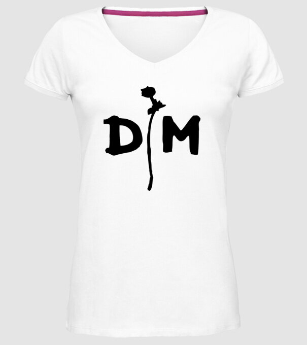 Depeche Mode model alb pe tricou