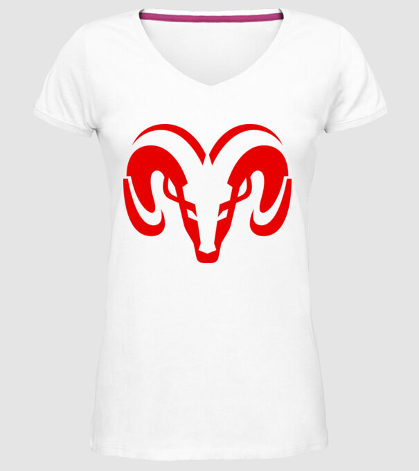 Dodge 1 model alb pe tricou