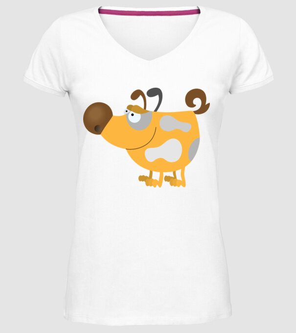 model alb pe tricou