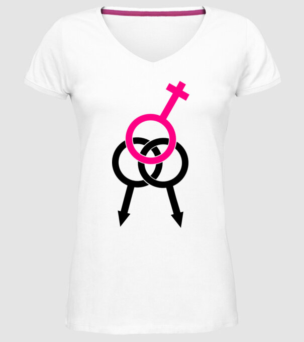 plăcere dublă model alb pe tricou