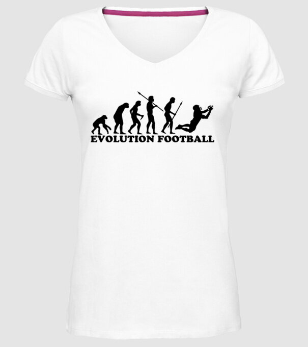 Evolution of football model alb pe tricou