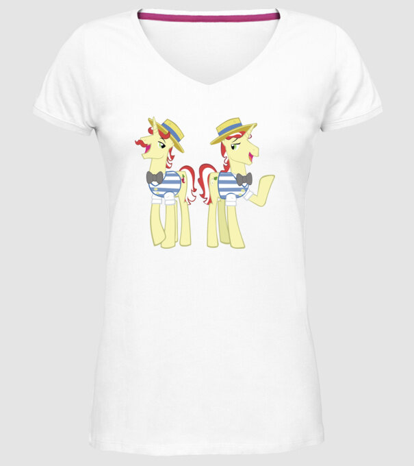 Flim Flam Brothers model alb pe tricou