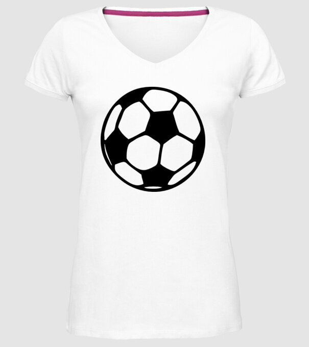 minge fotbal model alb pe tricou