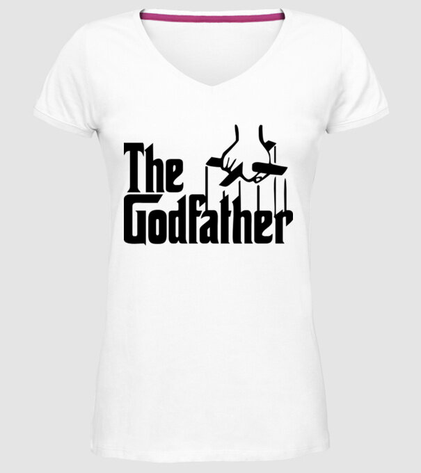 Godfather model alb pe tricou