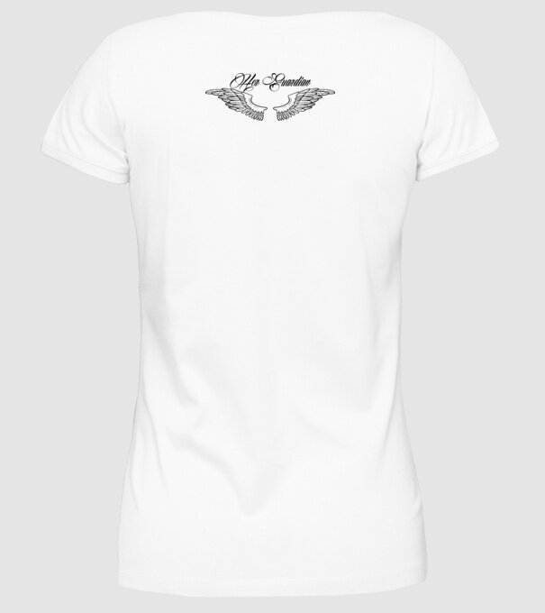 Her Guardian 2 model alb pe tricou