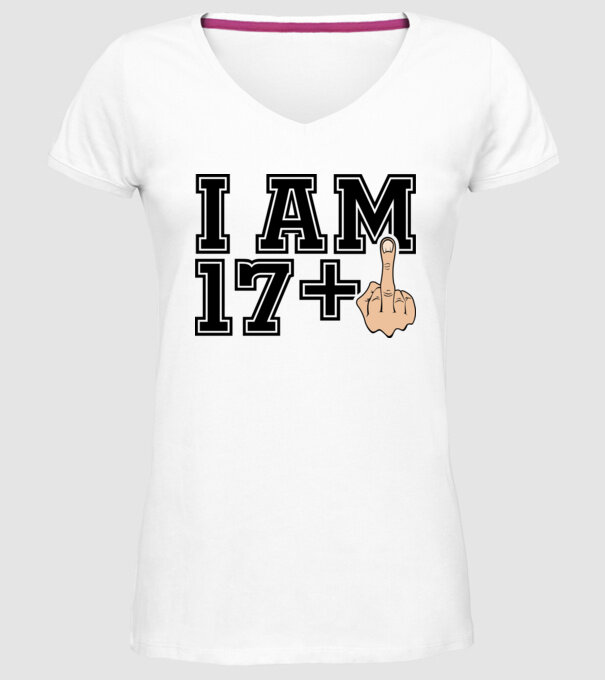 Funny Birthday I am 18 model alb pe tricou