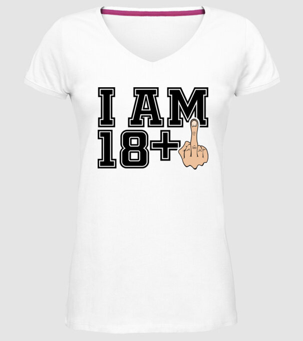 Funny Birthday I am 19 model alb pe tricou
