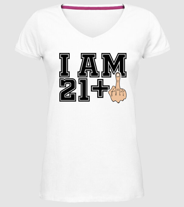 Funny Birthday I am 22 model alb pe tricou