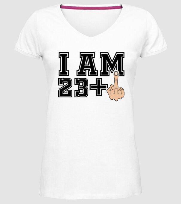 Funny Birthday I am 24 model alb pe tricou