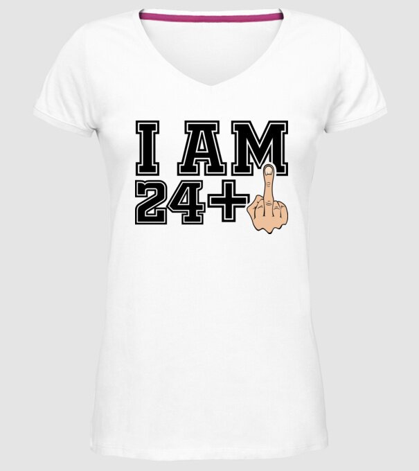 Funny Birthday I am 25 model alb pe tricou