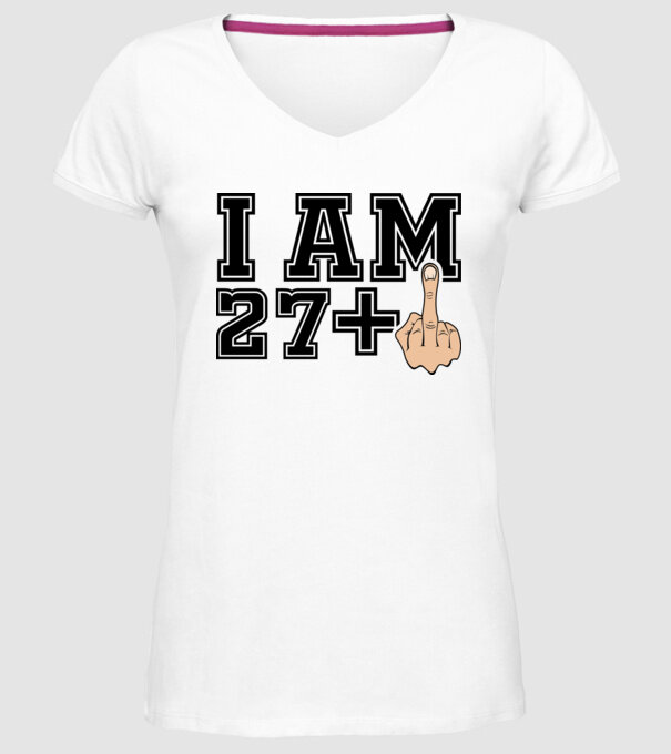 Funny Birthday I am 28 model alb pe tricou