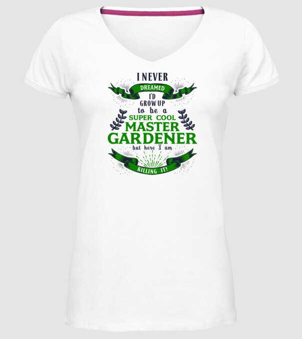 I never dreamed gardener lght model alb pe tricou