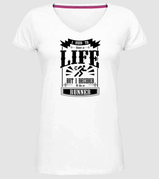I used to have a life ATLET model alb pe tricou
