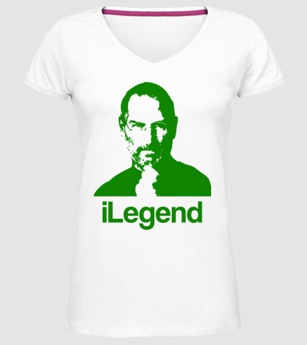 iLegend Steve Jobs model alb pe tricou