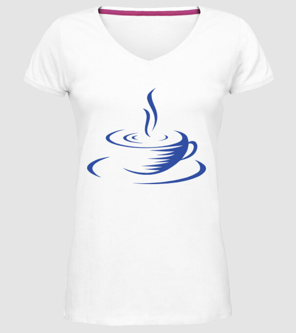 cană cafea model alb pe tricou