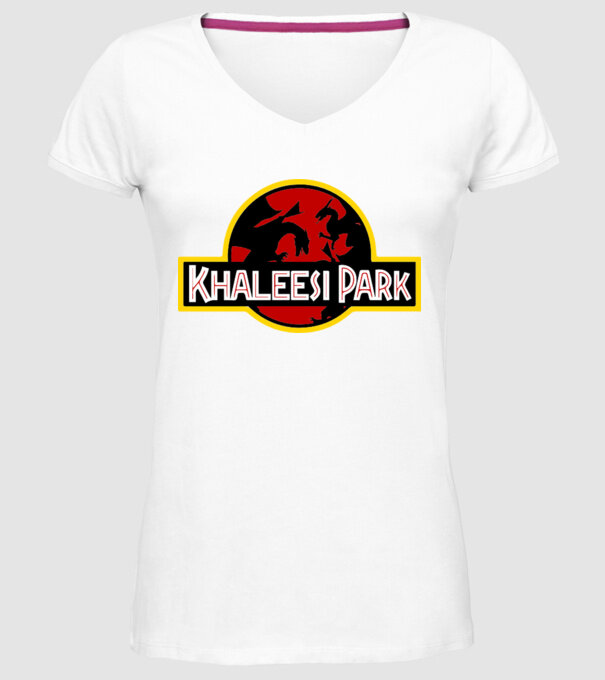 Khaleesi Park model alb pe tricou