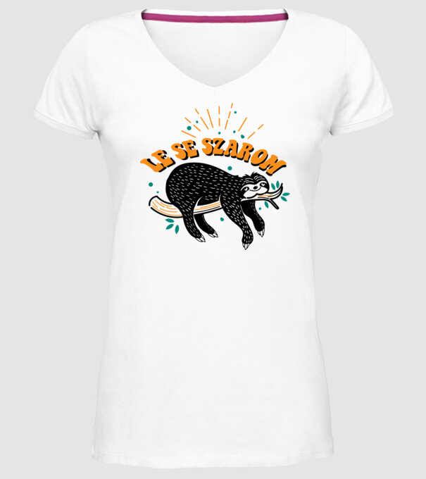 nu-mi pasă model alb pe tricou