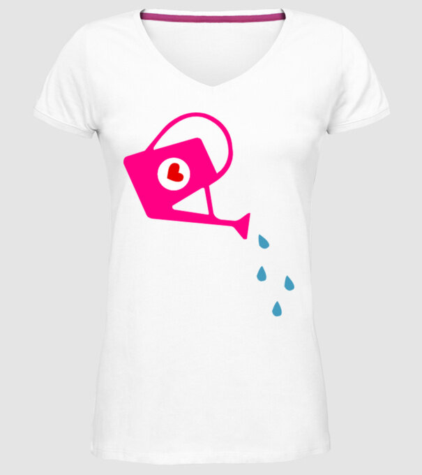 Cană de stropit model alb pe tricou