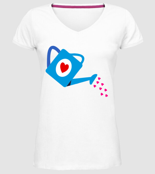 Cană de stropit model alb pe tricou