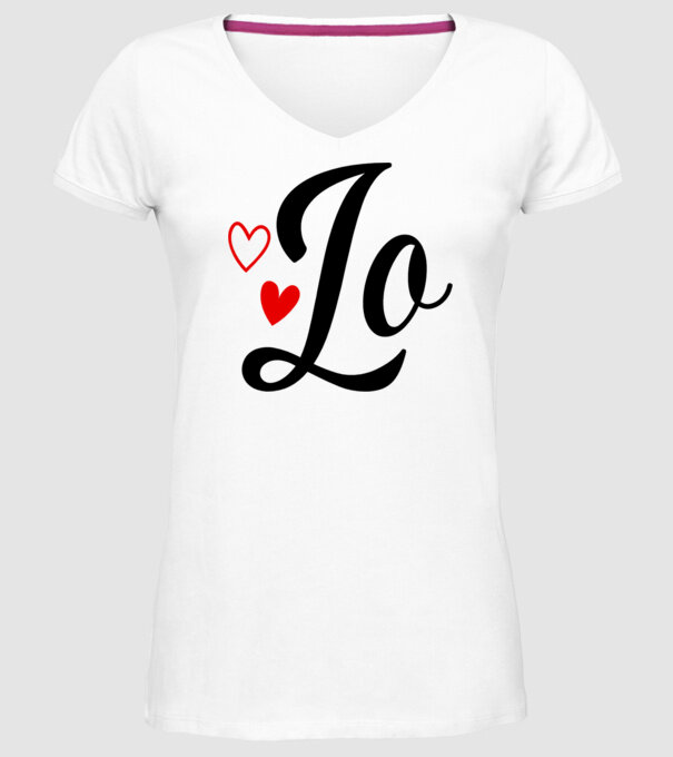 Cuplu LOVE model alb pe tricou