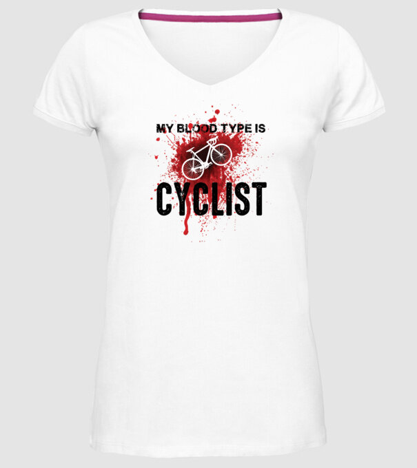 My blood type model alb pe tricou
