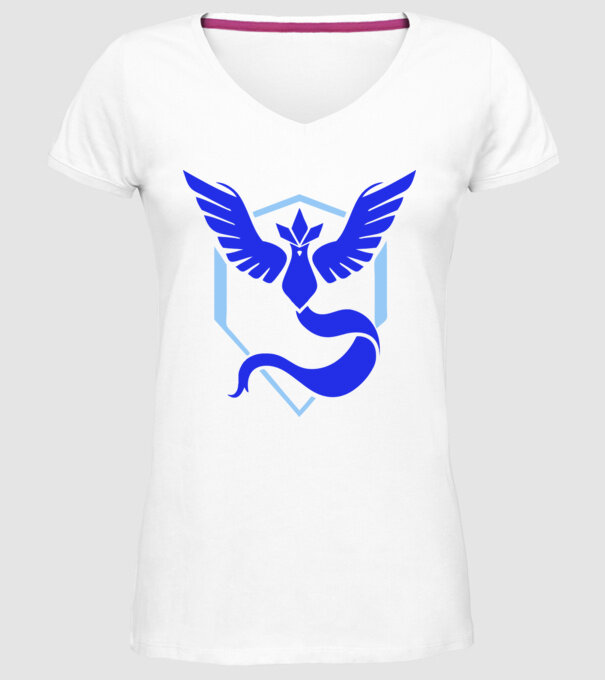 Mystic team logo model alb pe tricou