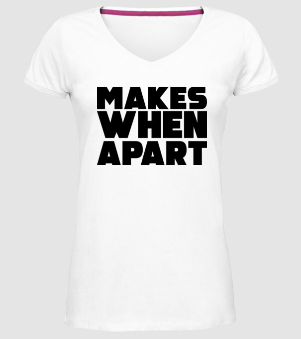 Cuplu Nothing makes sense... model alb pe tricou