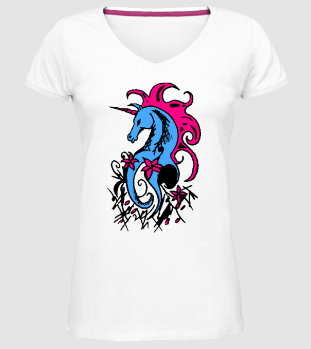 pegasus model alb pe tricou