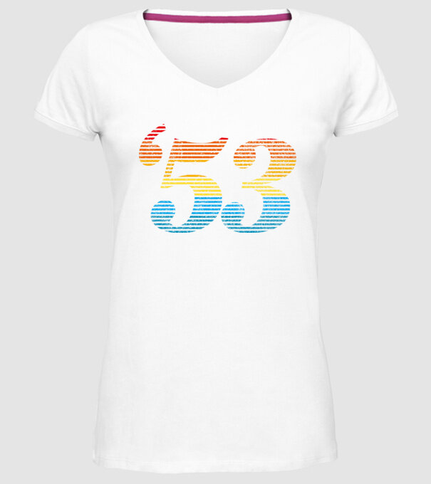 Retro Birthday 1953 model alb pe tricou